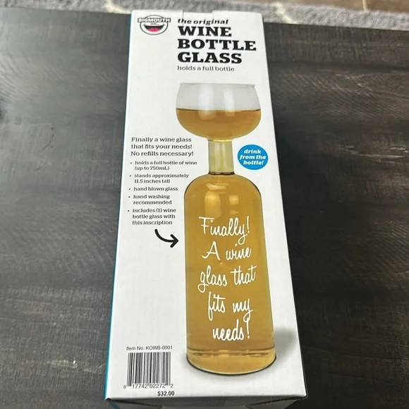 Wine Bottle Glass - Picture 3 of 5